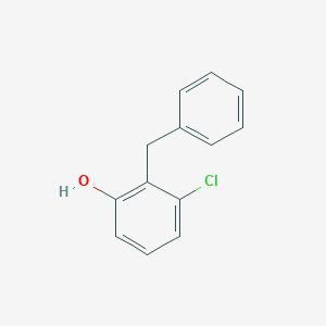 molecular formula C13H11ClO B072434 Phenol, chloro(phenylmethyl)- CAS No. 1322-48-1