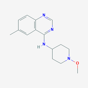 molecular formula C15H20N4O B7243611 N-(1-methoxypiperidin-4-yl)-6-methylquinazolin-4-amine 