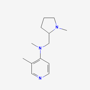 molecular formula C13H21N3 B7243618 N,3-dimethyl-N-[(1-methylpyrrolidin-2-yl)methyl]pyridin-4-amine 