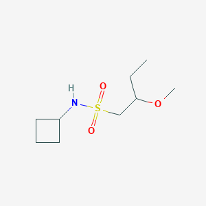 molecular formula C9H19NO3S B7243671 N-cyclobutyl-2-methoxybutane-1-sulfonamide 