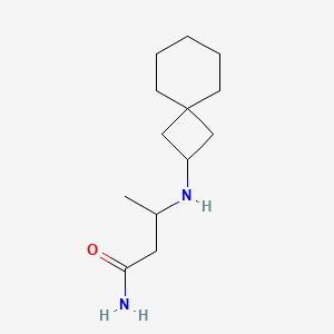 molecular formula C13H24N2O B7243874 3-(Spiro[3.5]nonan-2-ylamino)butanamide 