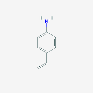 molecular formula C8H9N B072439 4-Vinylaniline CAS No. 1520-21-4