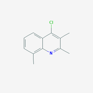 molecular formula C12H12ClN B072441 4-Chloro-2,3,8-trimethylquinoline CAS No. 1203-45-8