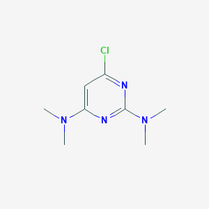 molecular formula C8H13ClN4 B072442 4-Chloro-2,6-bis(dimethylamino)pyrimidine CAS No. 1202-22-8