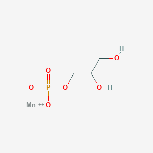 molecular formula C3H7MnO6P B072449 Manganese glycerophosphate CAS No. 1320-46-3