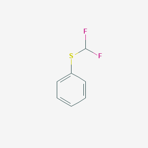 molecular formula C7H6F2S B072450 [(Difluoromethyl)thio]benzene CAS No. 1535-67-7