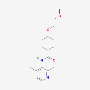 molecular formula C17H26N2O3 B7245140 N-(2,4-dimethylpyridin-3-yl)-4-(2-methoxyethoxy)cyclohexane-1-carboxamide 