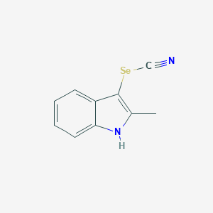 molecular formula C10H8N2Se B072459 (2-methyl-1H-indol-3-yl) selenocyanate CAS No. 1130-89-8