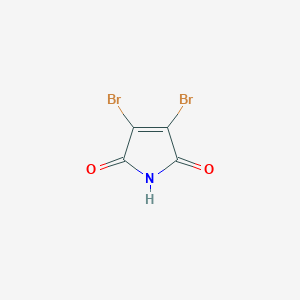 molecular formula C4HBr2NO2 B072464 3,4-Dibromo-1h-pyrrole-2,5-dione CAS No. 1122-10-7