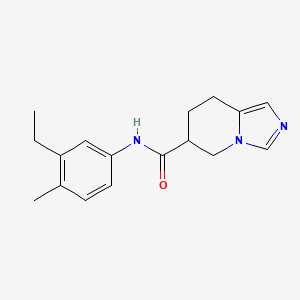 molecular formula C17H21N3O B7246629 N-(3-ethyl-4-methylphenyl)-5,6,7,8-tetrahydroimidazo[1,5-a]pyridine-6-carboxamide 