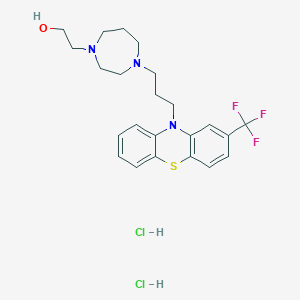 molecular formula C23H30Cl2F3N3OS B072468 Homofenazine dihydrochloride CAS No. 1256-01-5
