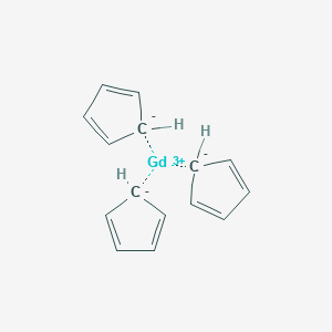 molecular formula C15H15Gd 15* B072469 Tris(eta5-cyclopenta-2,4-dien-1-yl)gadolinium CAS No. 1272-21-5