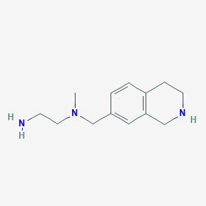 molecular formula C13H21N3 B7248086 N'-methyl-N'-(1,2,3,4-tetrahydroisoquinolin-7-ylmethyl)ethane-1,2-diamine 