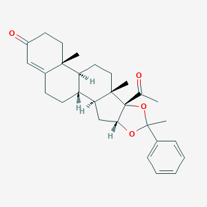 molecular formula C29H36O4 B072495 16alpha,17alpha-Dihydroxyprogesterone acetophenide CAS No. 1179-87-9