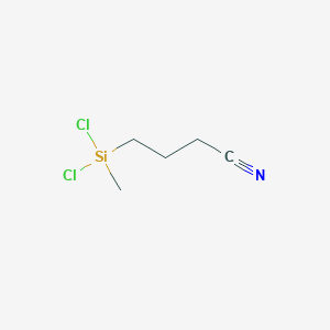 molecular formula C5H9Cl2NSi B072501 Butanenitrile, 4-(dichloromethylsilyl)- CAS No. 1190-16-5