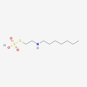 molecular formula C9H21NO3S2 B072518 1-(2-Sulfosulfanylethylamino)heptane CAS No. 1191-49-7