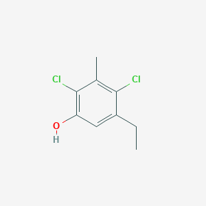 molecular formula C9H10Cl2O B072519 2,4-Dichloro-5-ethyl-3-methylphenol CAS No. 1570-75-8