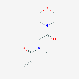 molecular formula C10H16N2O3 B7252586 N-methyl-N-(2-morpholin-4-yl-2-oxoethyl)prop-2-enamide 