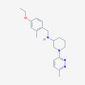 molecular formula C20H28N4O B7253404 N-[(4-ethoxy-2-methylphenyl)methyl]-1-(6-methylpyridazin-3-yl)piperidin-3-amine 