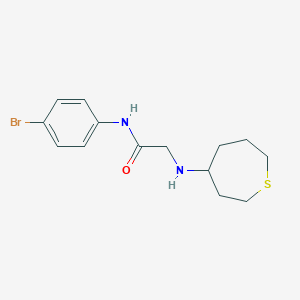 molecular formula C14H19BrN2OS B7253453 N-(4-bromophenyl)-2-(thiepan-4-ylamino)acetamide 