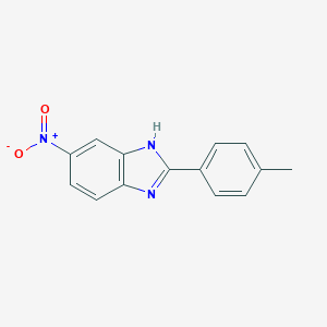 molecular formula C14H11N3O2 B072543 5-Nitro-2-p-tolyl-1H-benzoimidazole CAS No. 1571-90-0