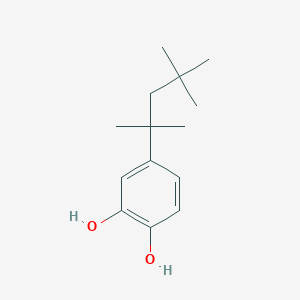 molecular formula C14H22O2 B072544 4-(1,1,3,3-Tetramethylbutyl)pyrocatechol CAS No. 1139-46-4