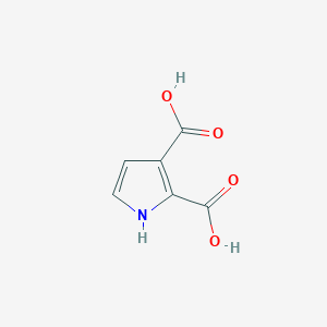 molecular formula C6H5NO4 B072545 1H-Pyrrole-2,3-dicarboxylic acid CAS No. 1125-32-2