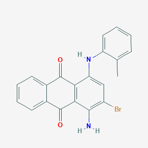 molecular formula C21H15BrN2O2 B072562 1-Amino-2-bromo-4-o-toluidinoanthraquinone CAS No. 1564-70-1