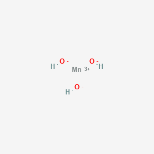 molecular formula H3MnO3 B072565 Manganese trihydroxide CAS No. 1332-62-3