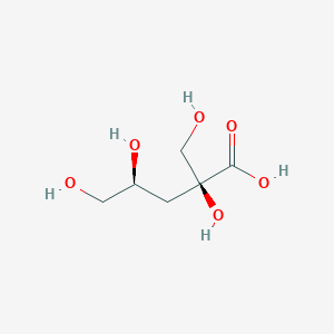 molecular formula C6H12O6 B072569 2,4,5-Trihydroxy-2-(hydroxymethyl)pentanoic acid CAS No. 1518-54-3