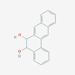 molecular formula C18H14O2 B072571 5,6-Dihydrobenz(a)anthracene-5,6-diol CAS No. 1421-78-9