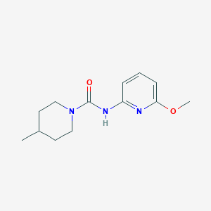 molecular formula C13H19N3O2 B7258066 N-(6-methoxypyridin-2-yl)-4-methylpiperidine-1-carboxamide 