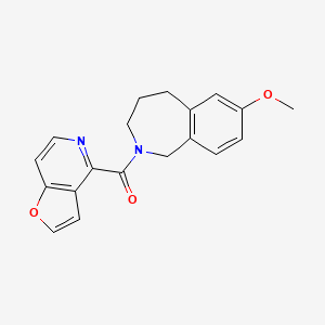 molecular formula C19H18N2O3 B7258353 Furo[3,2-c]pyridin-4-yl-(7-methoxy-1,3,4,5-tetrahydro-2-benzazepin-2-yl)methanone 