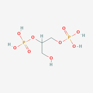 molecular formula C3H10O9P2 B072584 3-Hydroxypropane-1,2-diyl bis(dihydrogenphosphate) CAS No. 1188-64-3