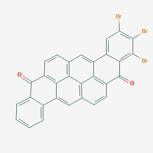 molecular formula C30H11Br3O2 B072587 8,16-Pyranthrenedione, tribromo- CAS No. 1324-33-0