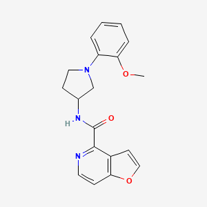 molecular formula C19H19N3O3 B7258828 N-[1-(2-methoxyphenyl)pyrrolidin-3-yl]furo[3,2-c]pyridine-4-carboxamide 