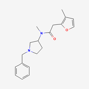 molecular formula C19H24N2O2 B7258864 N-(1-benzylpyrrolidin-3-yl)-N-methyl-2-(3-methylfuran-2-yl)acetamide 