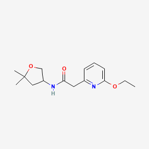 molecular formula C15H22N2O3 B7259620 N-(5,5-dimethyloxolan-3-yl)-2-(6-ethoxypyridin-2-yl)acetamide 