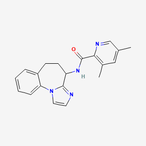 molecular formula C20H20N4O B7260217 N-(5,6-dihydro-4H-imidazo[1,2-a][1]benzazepin-4-yl)-3,5-dimethylpyridine-2-carboxamide 