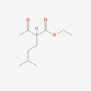 molecular formula C11H20O3 B072609 Ethyl 2-acetyl-5-methylhexanoate CAS No. 1522-30-1