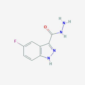molecular formula C8H7FN4O B072612 5-Fluoro-1H-indazole-3-carboxylic acid hydrazide CAS No. 1203-98-1