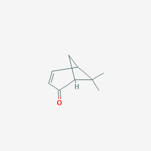 molecular formula C9H12O B072627 6,6-Dimethylbicyclo[3.1.1]hept-3-en-2-one CAS No. 1123-46-2