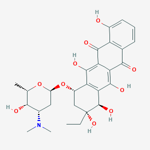 molecular formula C28H33NO10 B072629 Rhodomycin B CAS No. 1404-52-0