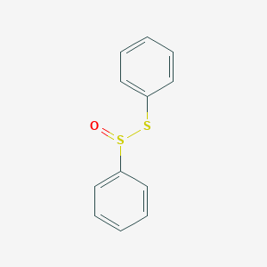 molecular formula C12H10OS2 B072630 Benzenesulfinothioic acid, S-phenyl ester CAS No. 1208-20-4
