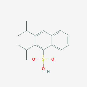 molecular formula C16H19NaO3S B072633 2,3-Di(propan-2-yl)naphthalene-1-sulfonic acid CAS No. 1322-93-6