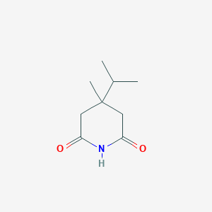 molecular formula C9H15NO2 B072634 Glutarimide, 3-methyl-3-isopropyl- CAS No. 1127-09-9
