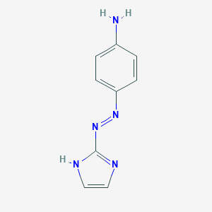 molecular formula C9H9N5 B072636 4-((1H-Imidazol-2-yl)azo)aniline CAS No. 1573-51-9