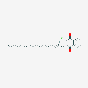 B072640 1,4-Naphthalenedione, 2-chloro-3-(3,7,11,15-tetramethyl-2-hexadecenyl)- CAS No. 1258-63-5