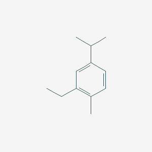 molecular formula C12H18 B072641 2-Ethyl-1-methyl-4-(propan-2-yl)benzene CAS No. 1199-38-8
