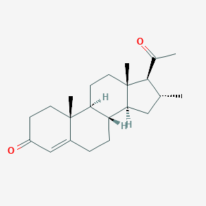 molecular formula C22H32O2 B072645 Pregn-4-ene-3,20-dione, 16alpha-methyl- CAS No. 1239-79-8